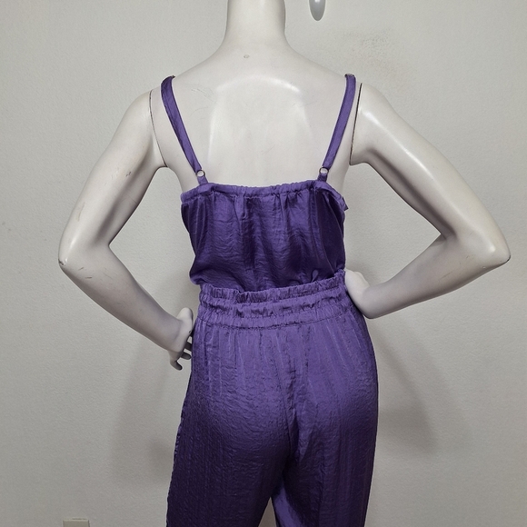 Adore Me NEW Chalk Violet Bethany Coquette Top & Pants Pajamas 2 Piece Set Sz. L - Picture 10 of 16